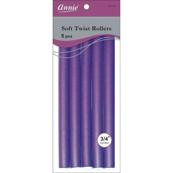 Annie Soft Twist Rollers 3/4" Purple (5pcs)