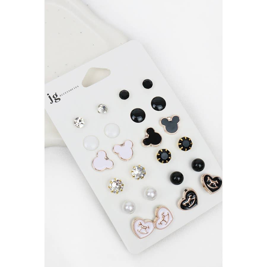 Cute Daily Assorted Earring Set
