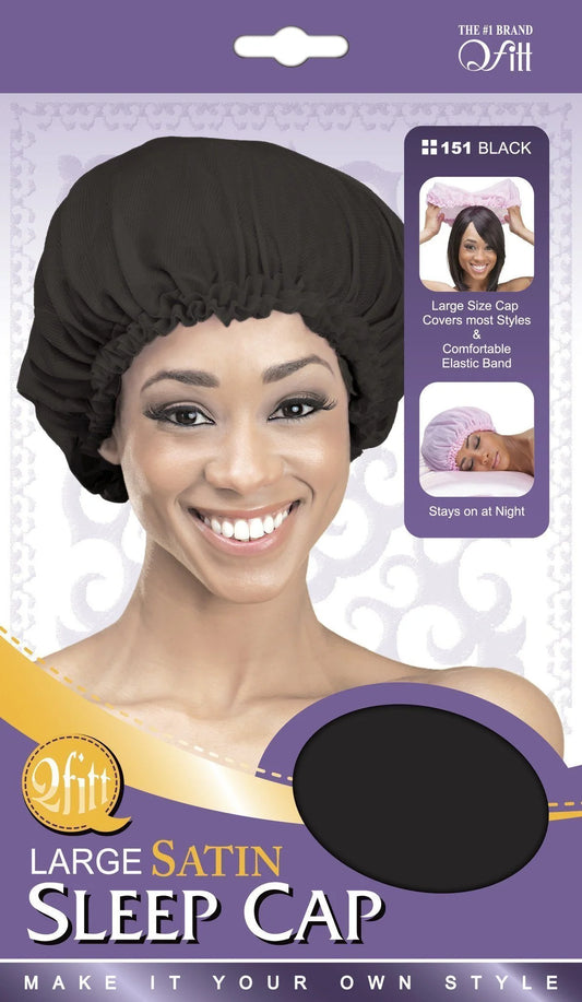 Qfitt Satin Sleep Cap Large