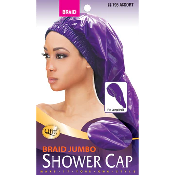 Qfitt Jumbo Braid Shower Cap