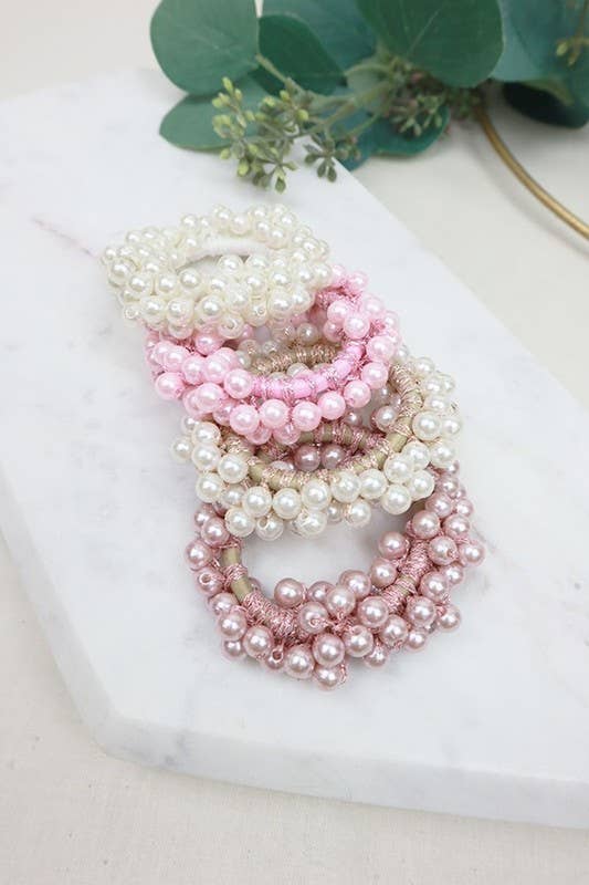 Pearl Hair Tie Set