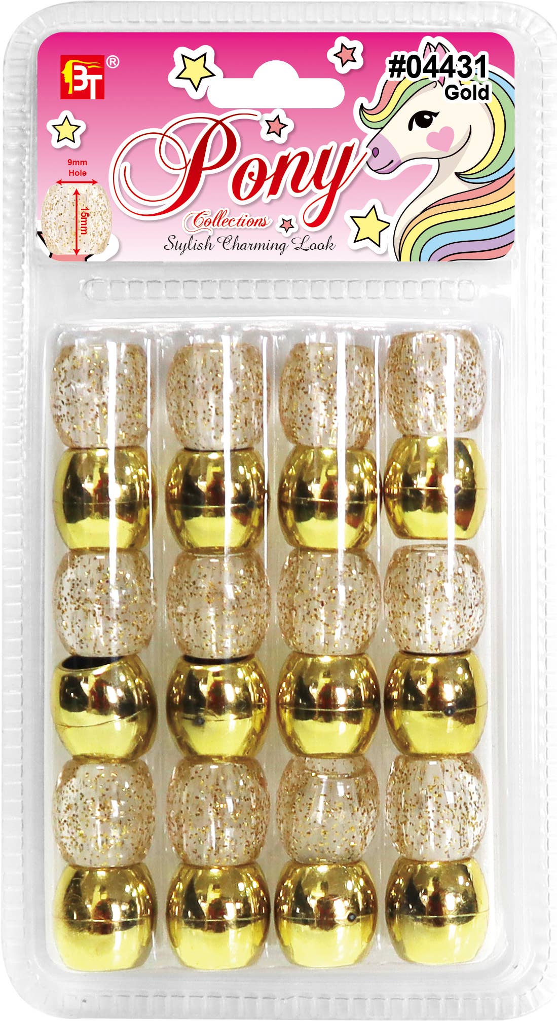 METALIC AND GALACTIC JUMBO ROUND BEADS (GOLD)