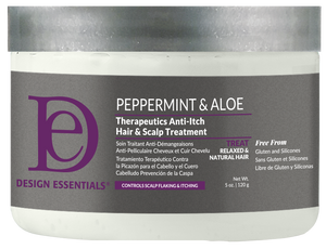 Design Essentials Peppermint & Aloe Therapeutic Anti-Itch Treatment 5oz