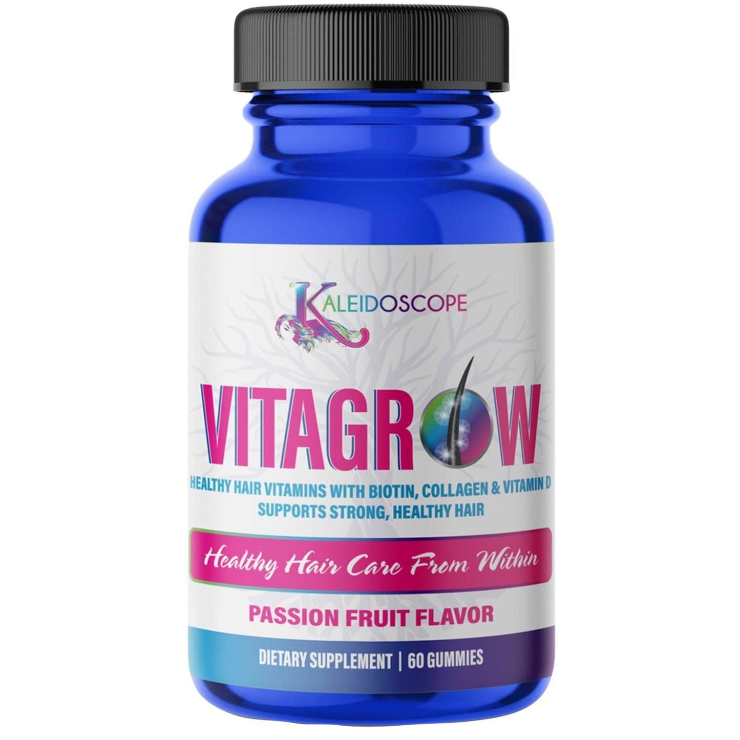 Kaleidoscope Vitagrow Healthy Hair Vitamins With Biotin 60 Count (NOT AVAILABLE FOR IN-STORE PICKUP) SHIPPING ONLY