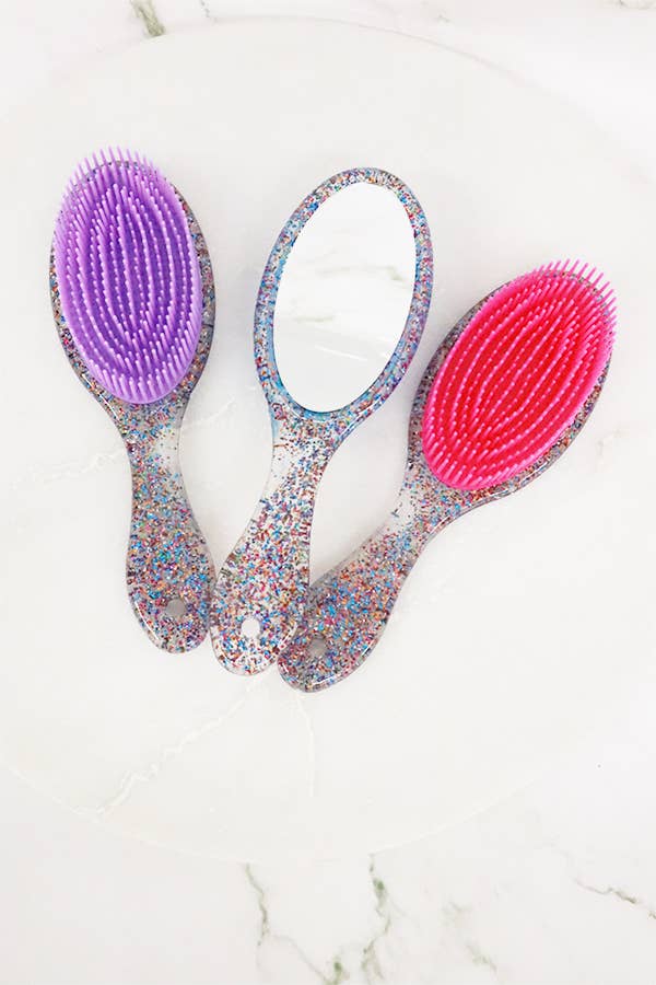 Hairbrush with Mirror