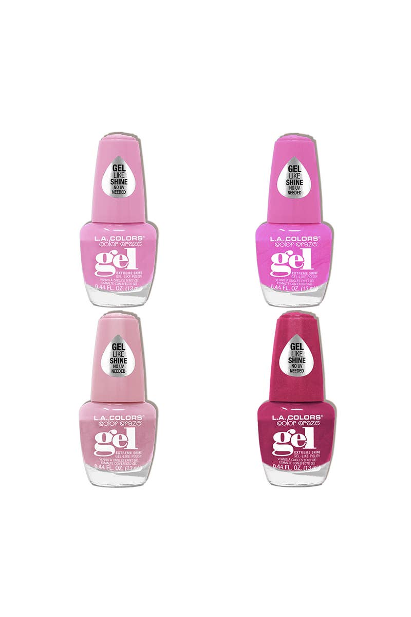 LA Colors Pink Please Gel Nail Polish
