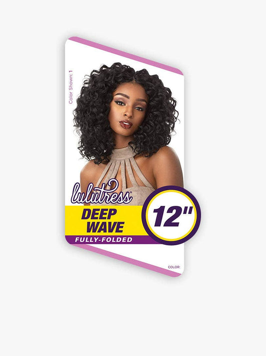 Sensationnel Lulutress Crochet Hair Deep Wave 12″